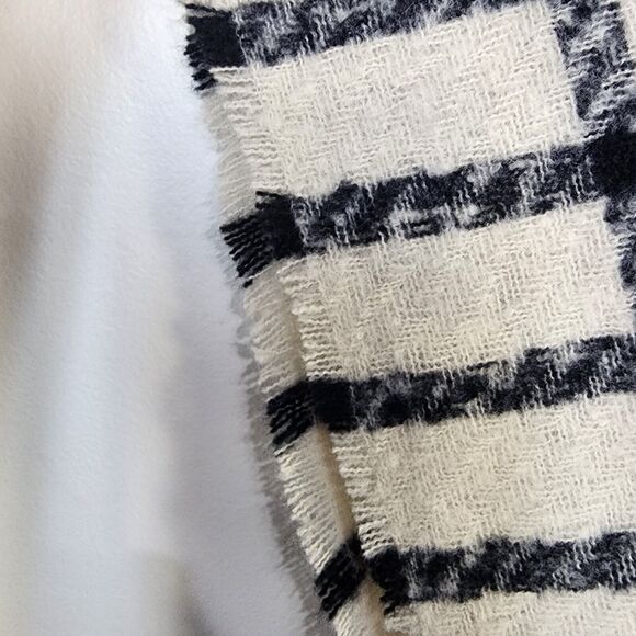 Lincoln Outfitters Women Poncho One Size Shawl Cape Plaid Scarf Finge Multicolor - Picture 8 of 13